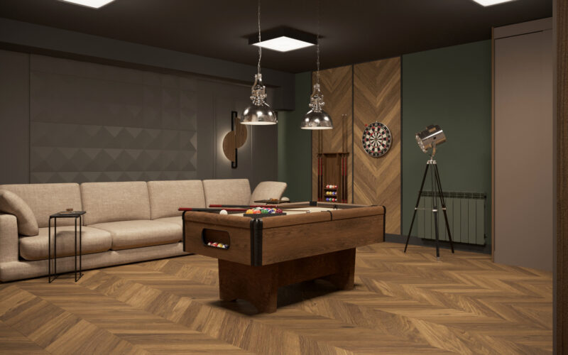 Pokój bilardowy w Piwny